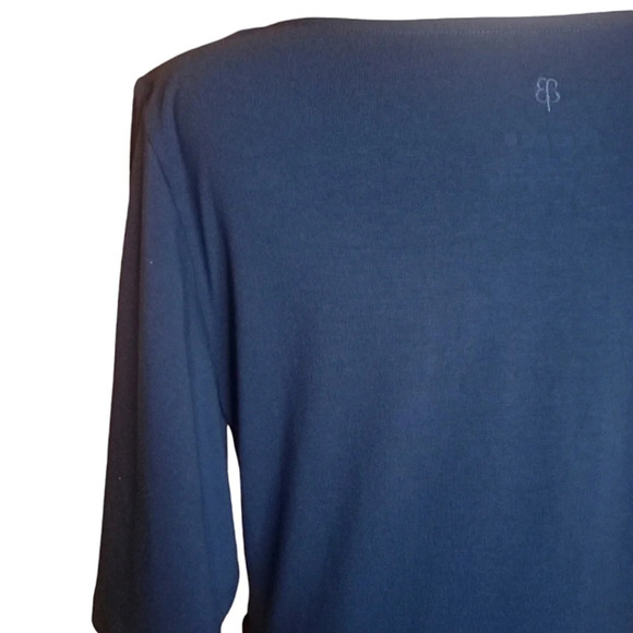 Betabrand Teal Green Erin Flutter Sleeve Peplum Blouse Pocket Size Medium - Picture 6 of 9